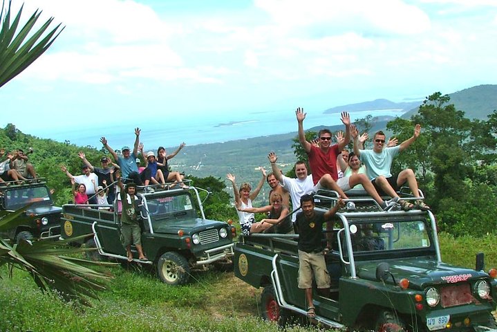 Mountain Adventure: Big Buddha Temple, Wat Plai Laem & Namuang Waterfall Guided Tour
