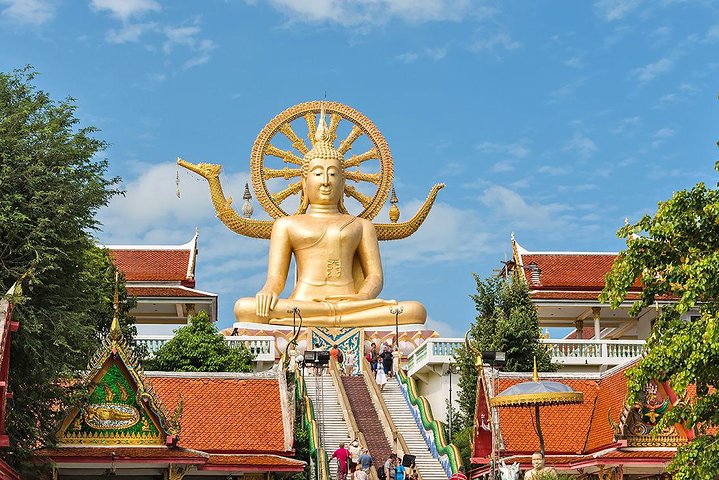 Mountain Adventure: Big Buddha Temple, Wat Plai Laem & Namuang Waterfall Guided Tour