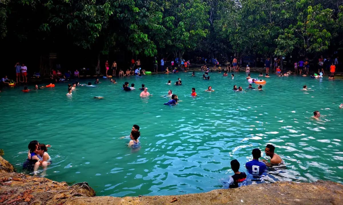 Emerald Pool, Hot Spring, and Tiger Cave in Krabi with Transfer