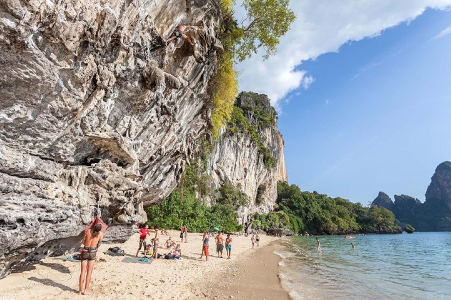 Rock Climbing Adventure at Railay Beach from Krabi Full Day Course