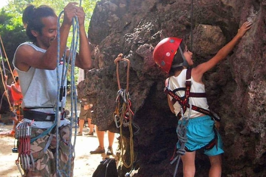 Rock Climbing Adventure at Railay Beach from Krabi Full Day Course