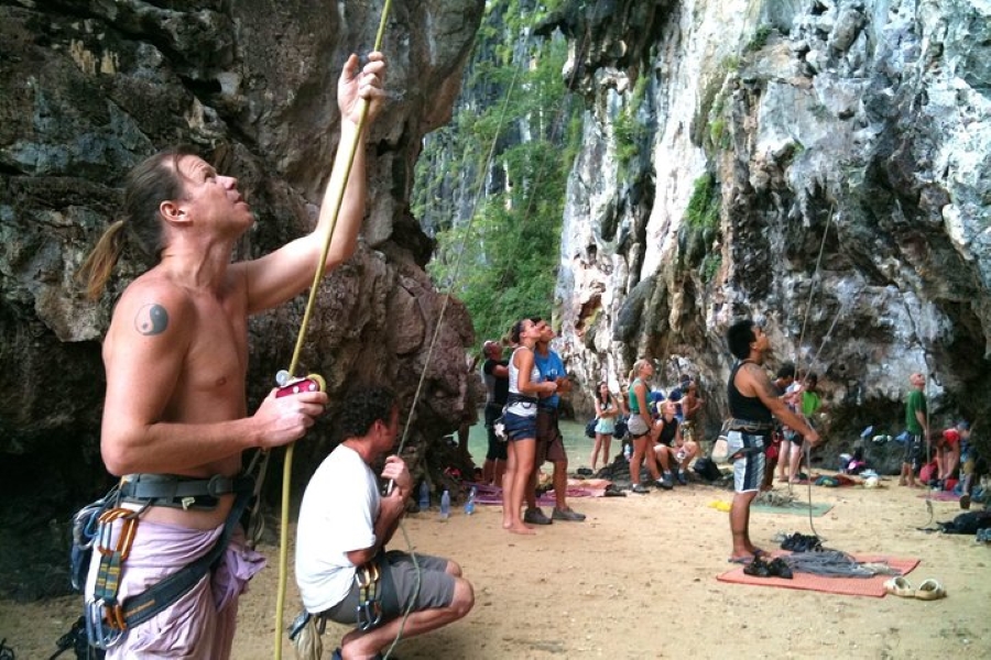 Rock Climbing Adventure at Railay Beach from Krabi Full Day Course
