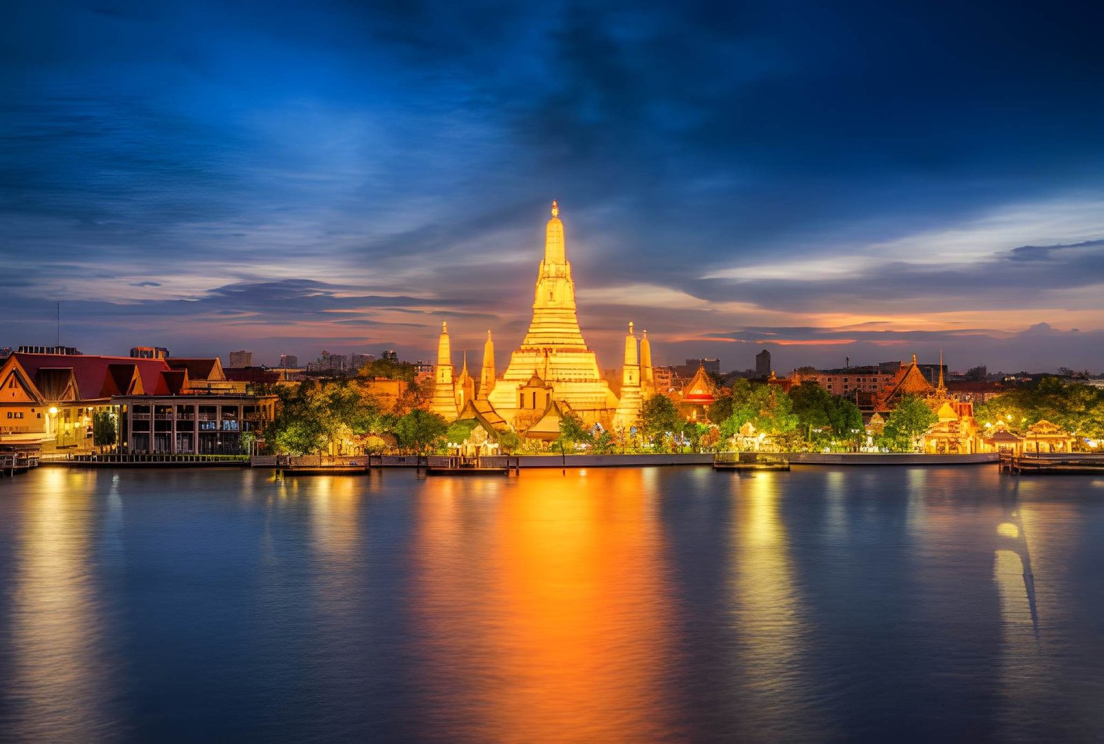 Bangkok Express Tour with Temple of Dawn, River and Reclining Buddha 