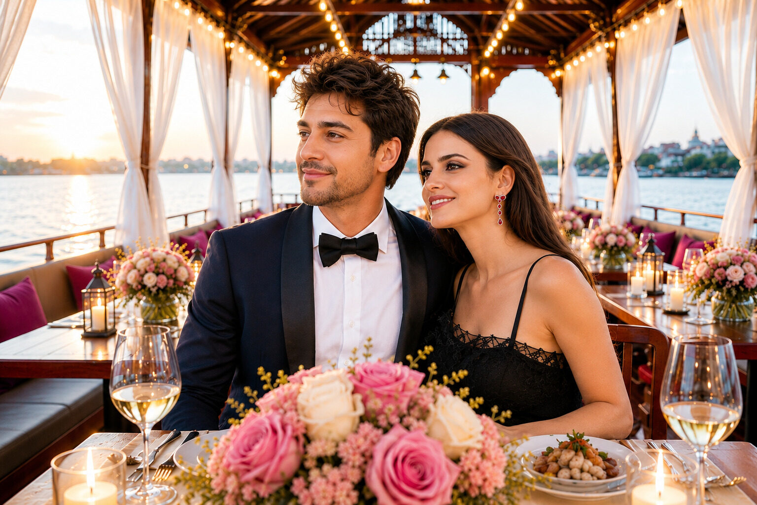 Bangkok Love Cruise: Private Romantic Dinner for 2