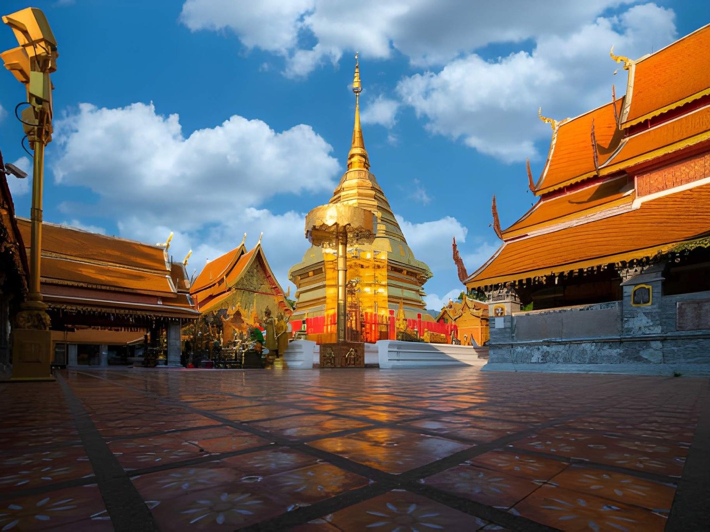Chiang Mai Red Tuk Tuk City Tour  with Famous Viewpoints, Top Attractions and Doi Suthep