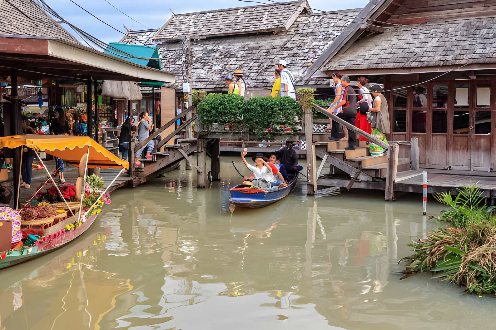 Floating Market and Tiger Park (Medium Tiger) Combo with Transfer