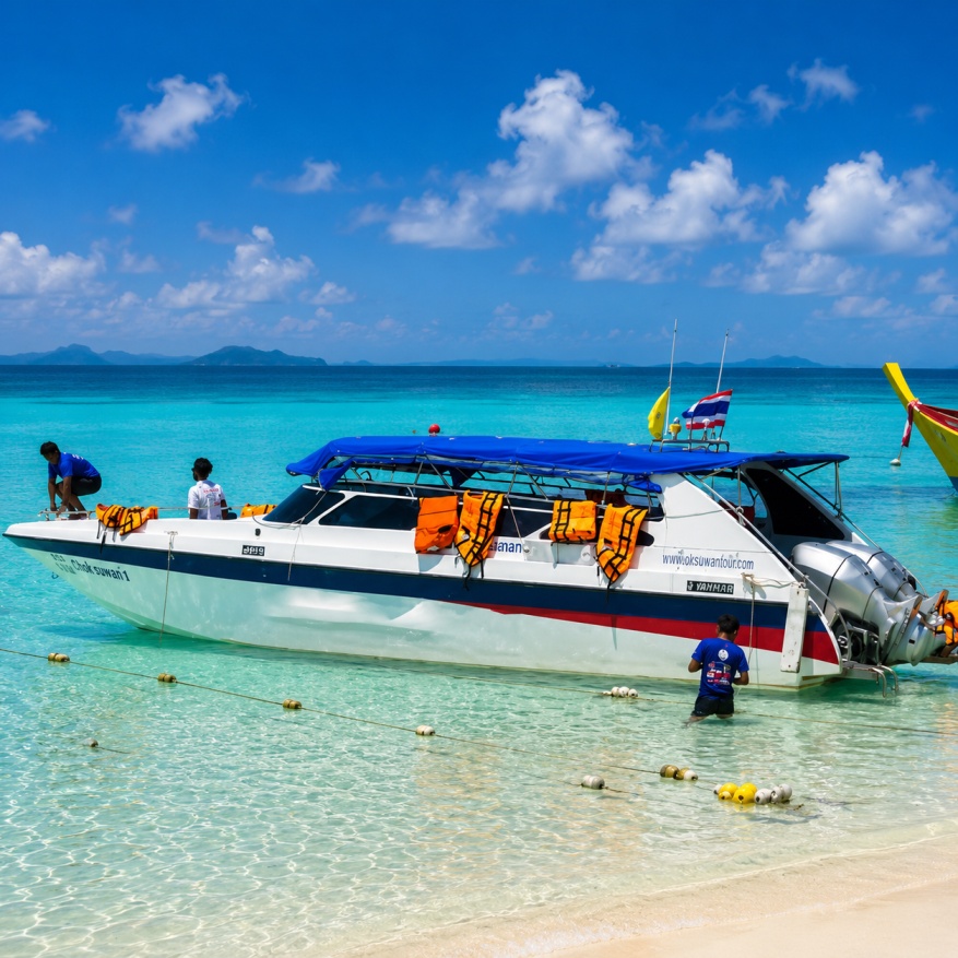 Koh Phi Phi to Koh Kradan Speedboat Transfer