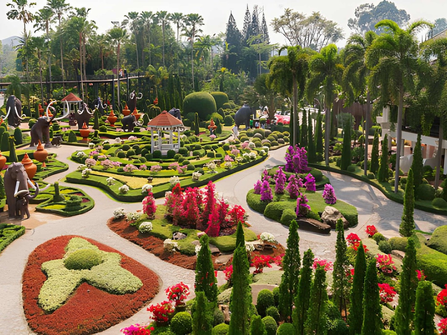 Nong Nooch without Lunch + Floating Market + Tiger Park (Transfer)
