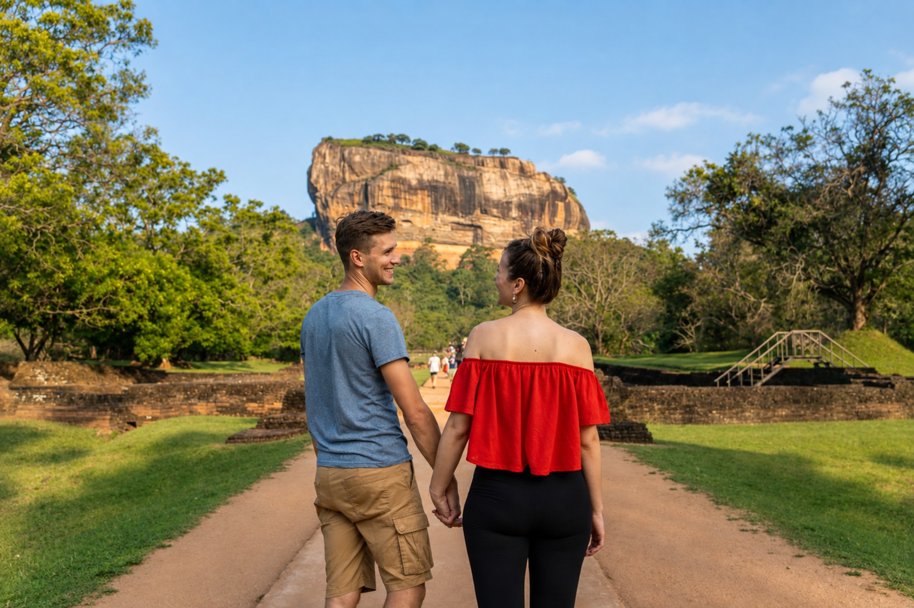 Sigiriya Lion Rock and Dambulla Cave From Kandy