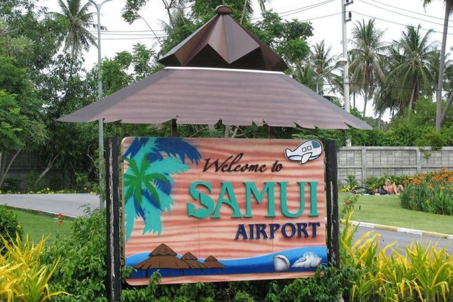 Hotel in Chaweng Beach, Chaweng Noi Beach, Choengmon Beach, Bophut Beach,  Tongson Beach, Lamai Beach, and Maenam Beach to Samui Airport by Sedan 