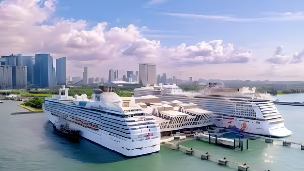 Daytime Arrival Transfer from Cruise Terminal to Singapore Hotel 9-14 PAX 
