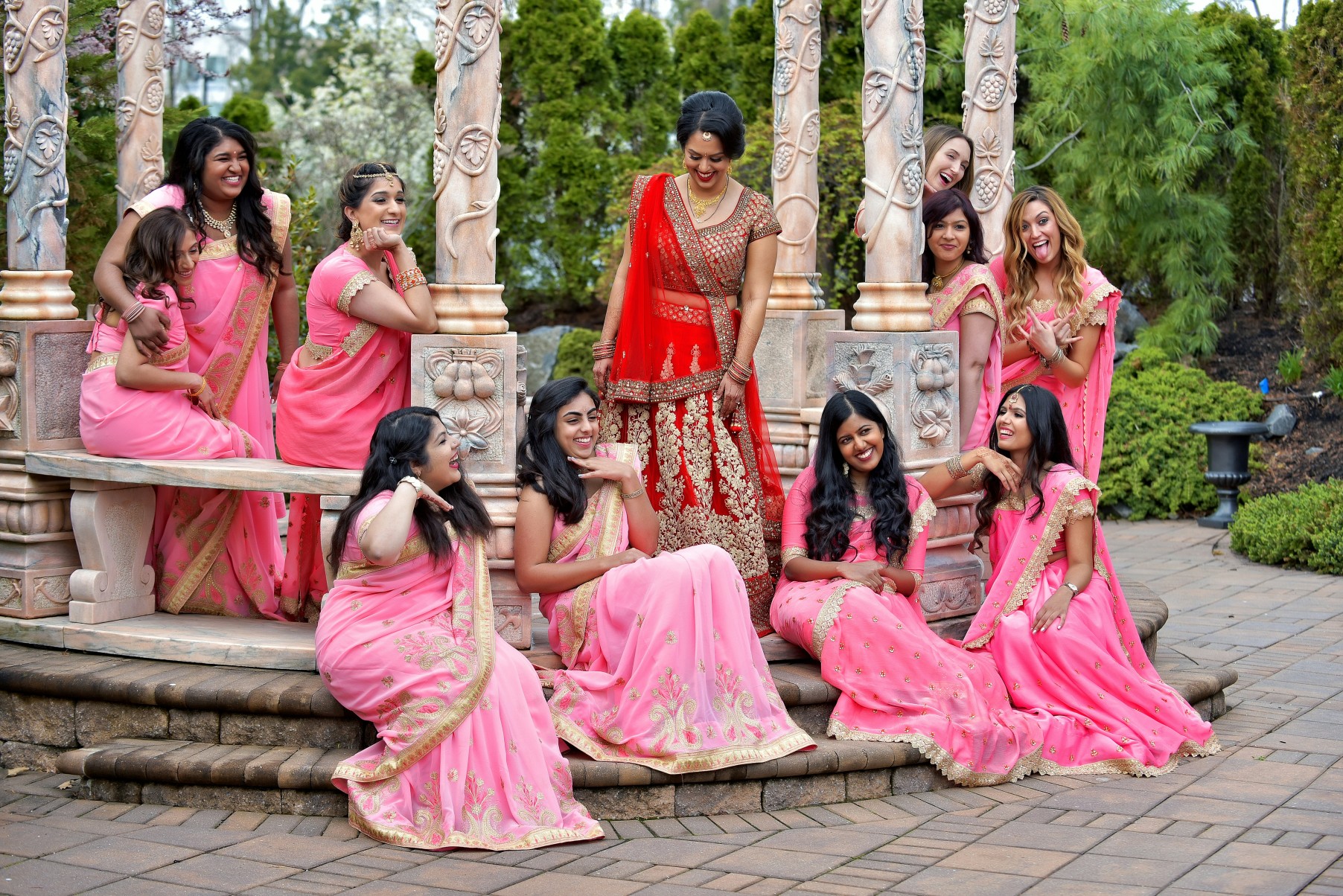 A Pink Themed Indian Wedding at a Beachfront Venue in Koh Samui