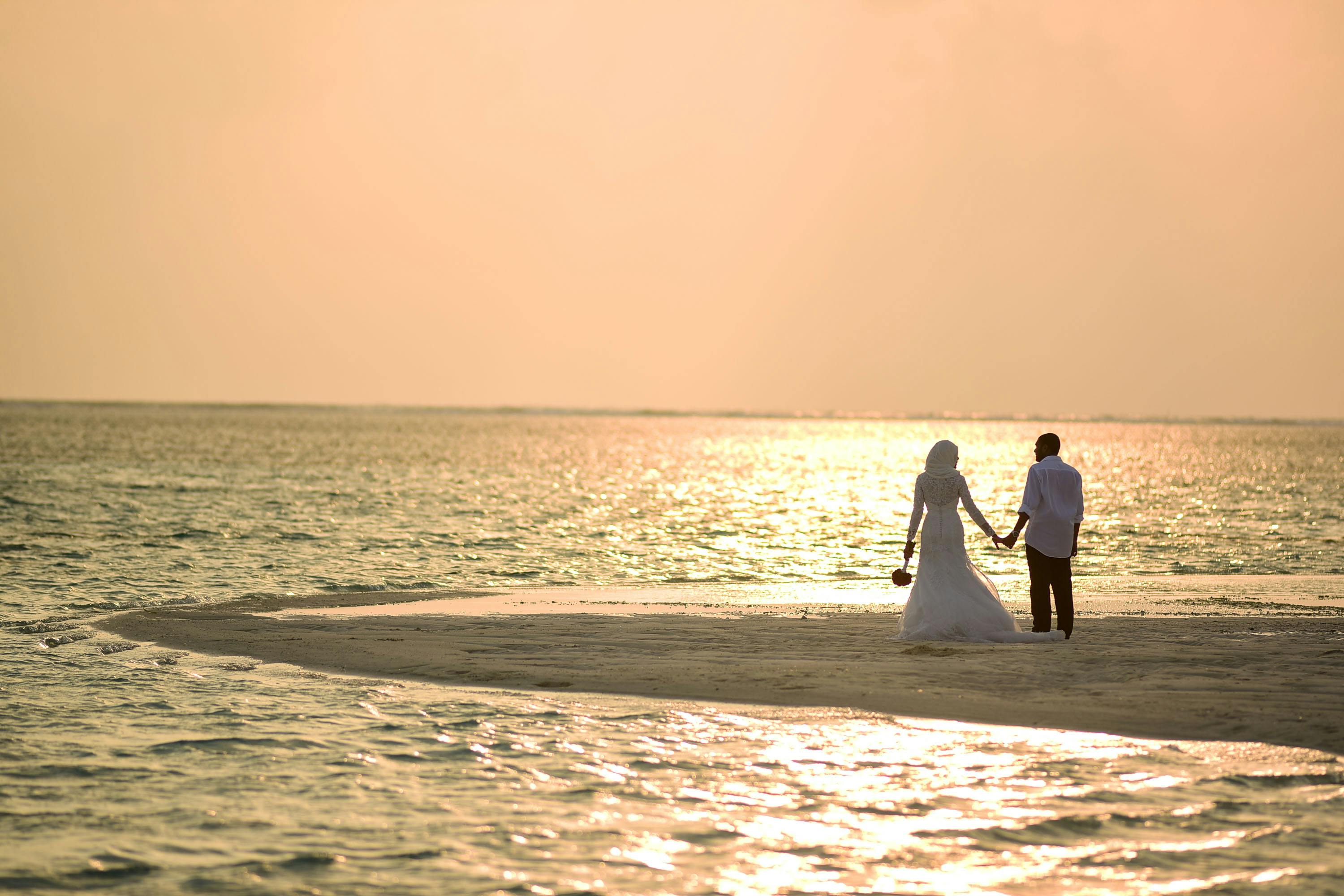 Pink Floral Theme Beachside Western Wedding in Koh Samui